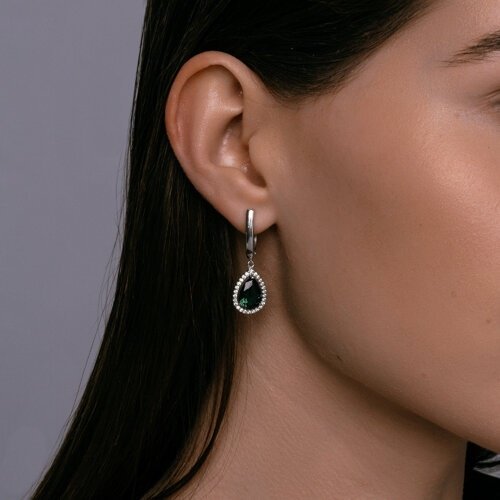 Серьги SOKOLOV 94026745 вес 4.21 г серебро, фианит купить,NaN
