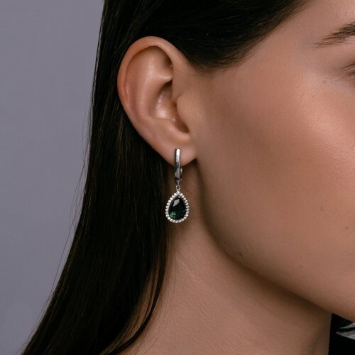 Серьги SOKOLOV 94026745 вес 4.21 г серебро, фианит купить,NaN