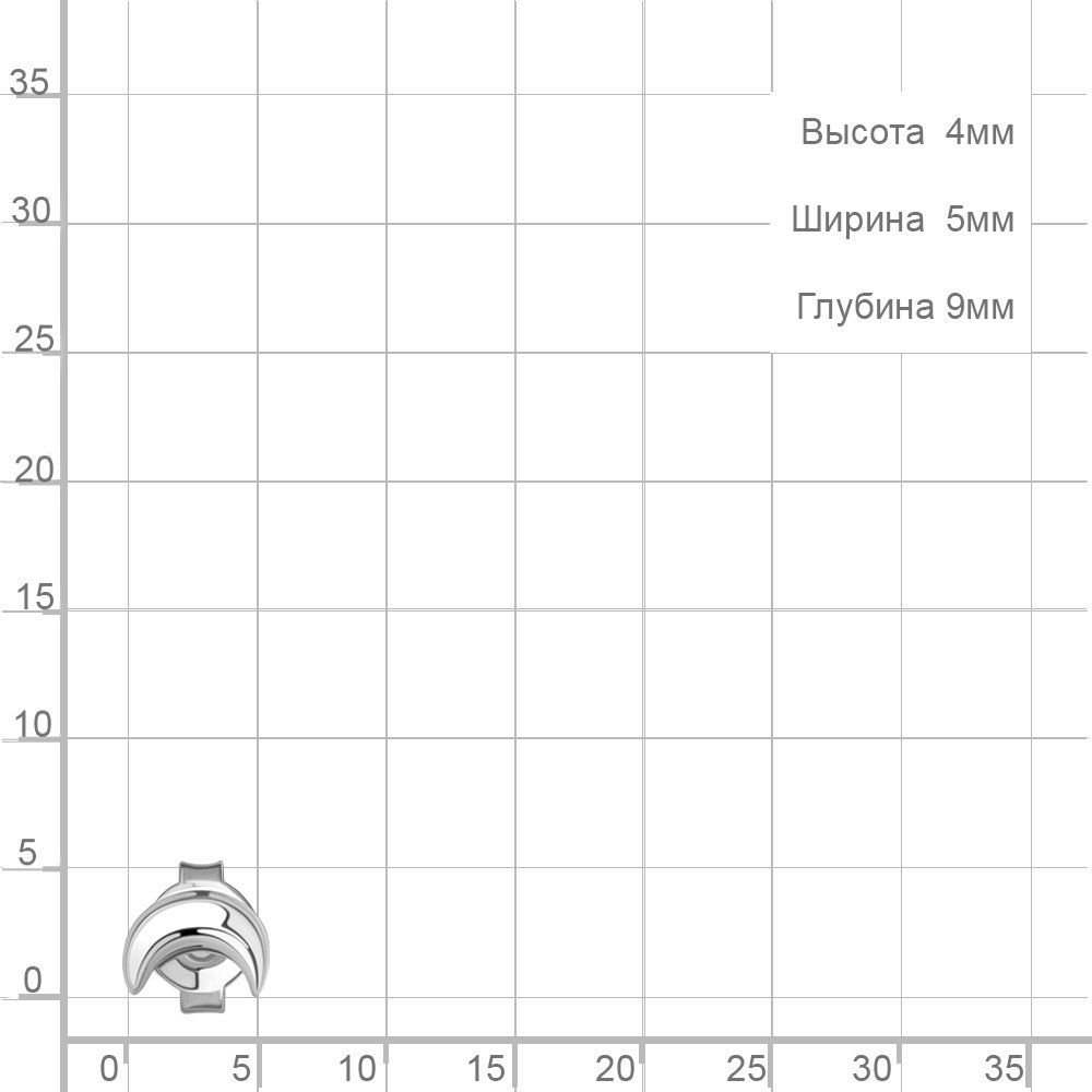 Пусеты AQUAMARINE 34940 вес 0.3 г серебро, без вставок купить,NaN