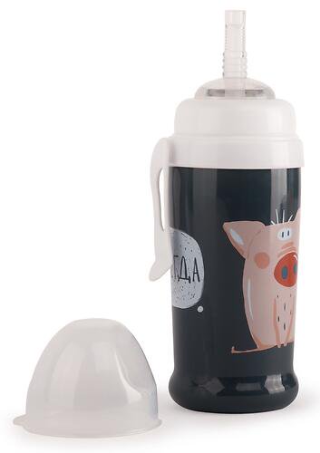Поильник Happy Baby 14015 Smoky черный купить,NaN