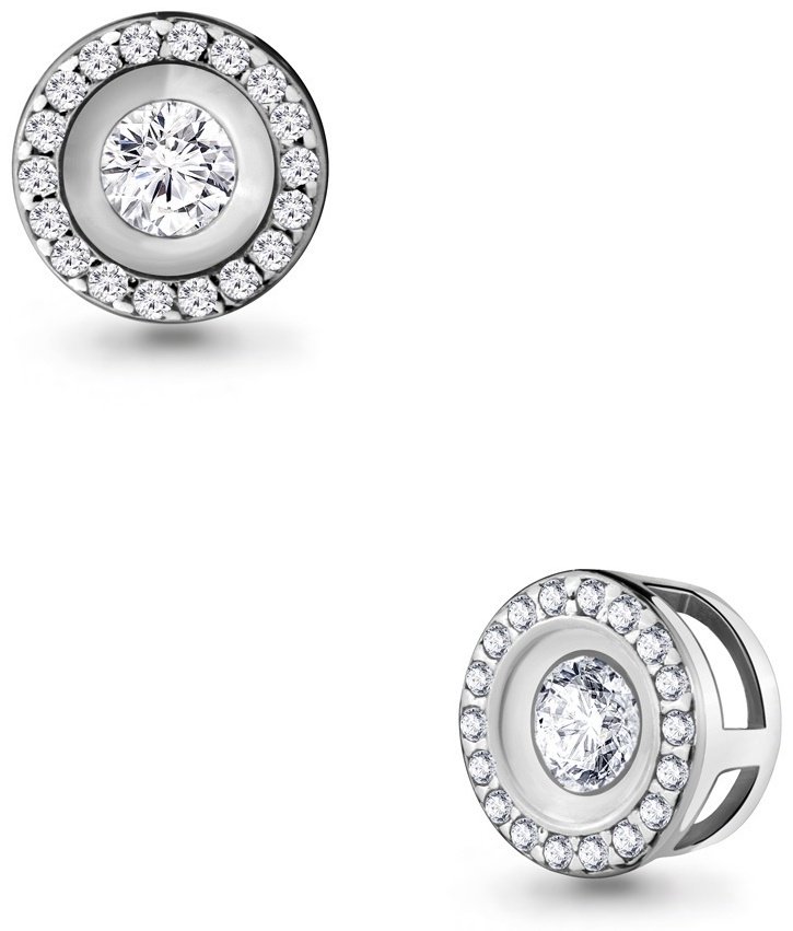 Подвеска AQUAMARINE 24280А вес 0.7 г серебро, фианит купить,NaN