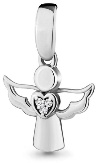 Подвеска AQUAMARINE 020098.5 вес 0.82 г серебро, бриллиант купить,NaN