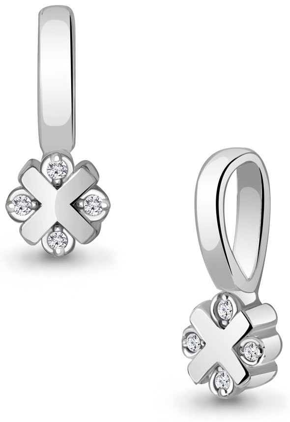Подвеска AQUAMARINE 020118 вес 0.65 г серебро, бриллиант купить,NaN