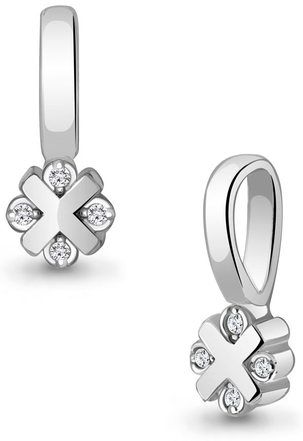 Подвеска AQUAMARINE 020118 вес 0.65 г серебро, бриллиант купить,NaN