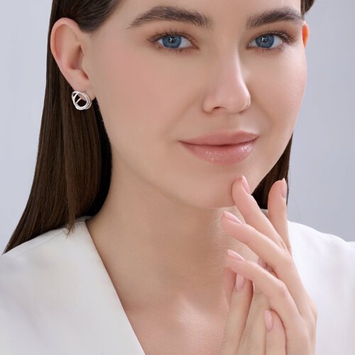 Пусеты SOKOLOV 94027257 вес 3.56 г серебро, без вставок купить,NaN