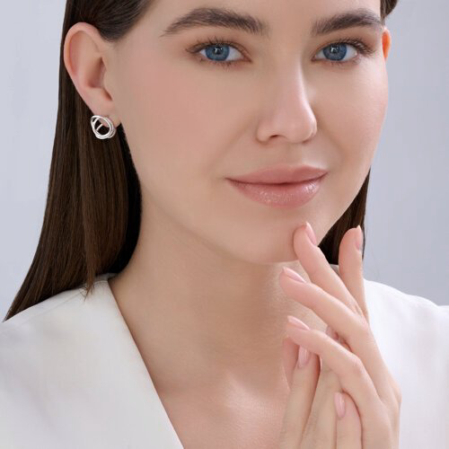 Пусеты SOKOLOV 94027257 вес 3.56 г серебро, без вставок купить,NaN