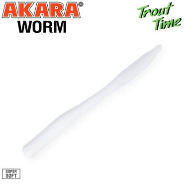 Мягкая приманка Akara Силиконовая приманка Akara Trout Time WORM 3 Garlic 02T (10 шт.) 10 шт купить,NaN