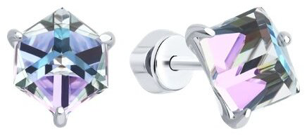 Пусеты Diamant 94-122-02383-1 вес 2.5 г серебро, нанокристалл купить,NaN