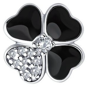 Подвеска Diamant 94-130-01829-1 вес 1.68 г серебро, фианит купить,NaN