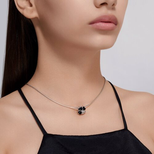 Подвеска Diamant 94-130-01829-1 вес 1.68 г серебро, фианит, эмаль купить,NaN