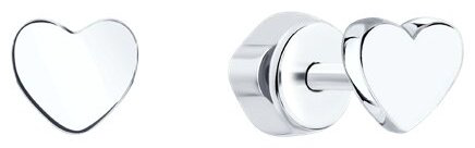 Пусеты SOKOLOV 94022972 вес 1.18 г серебро, без вставок купить,NaN
