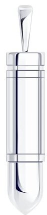 Подвеска Diamant 94-130-01910-1 вес 2.66 г серебро, без вставок купить,NaN