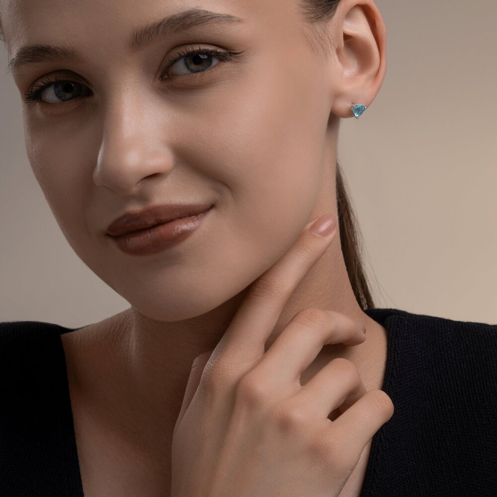 Пусеты SOKOLOV 94027318 вес 1.95 г серебро, фианит купить,NaN