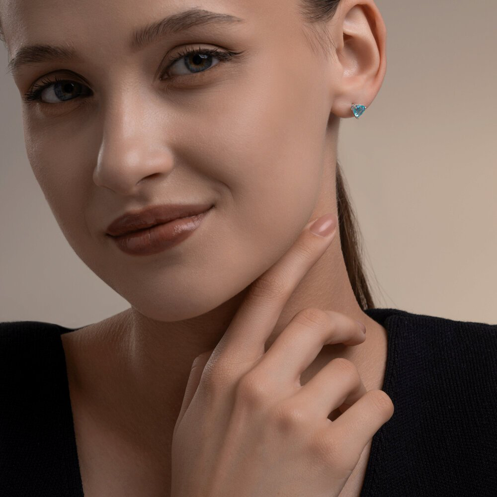 Пусеты SOKOLOV 94027318 вес 1.95 г серебро, фианит купить,NaN