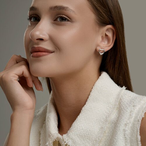Пусеты SOKOLOV 94027381 вес 2.5 г серебро, без вставок купить,NaN