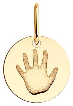 Подвеска Diamant 51-130-01227-1 вес 0.37 г золото, без вставок купить,NaN