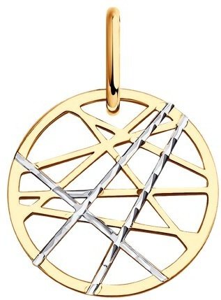 Подвеска Diamant 51-130-01733-1 вес 0.35 г золото, без вставок купить,NaN