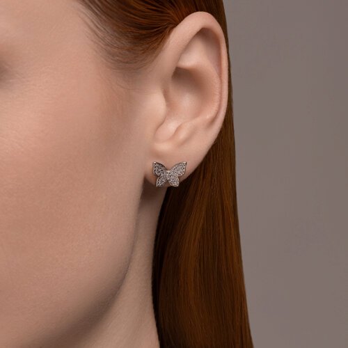 Пусеты SOKOLOV 94170325 вес 4.82 г серебро, фианит купить,NaN