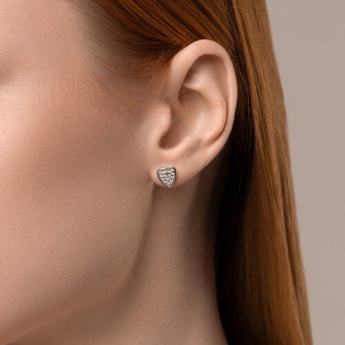 Пусеты SOKOLOV 94026462 вес 1.82 г серебро, фианит купить,NaN