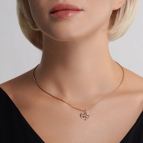 Подвеска Diamant 51-130-02014-1 вес 0.9 г золото, фианит купить,NaN