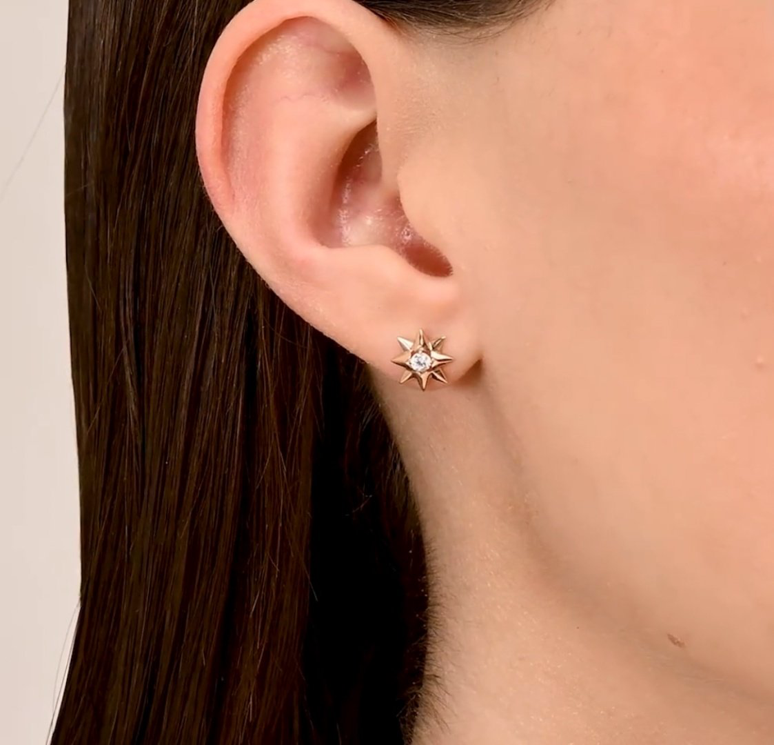 Пусеты SOKOLOV Diamonds 0200622 вес 1.36 г золото, фианит купить,NaN