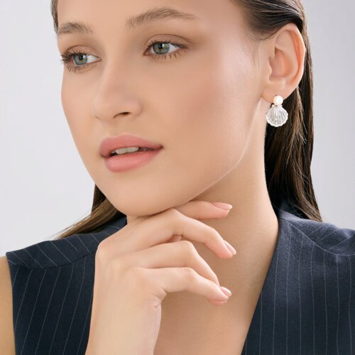 Пусеты SOKOLOV S94027226A вес 4.23 г серебро, фианит, жемчуг купить,NaN