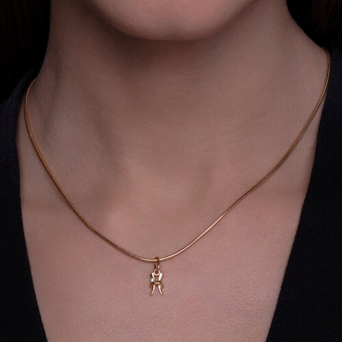 Подвеска Diamant 51-130-02628-1 вес 0.43 г золото, фианит купить,NaN