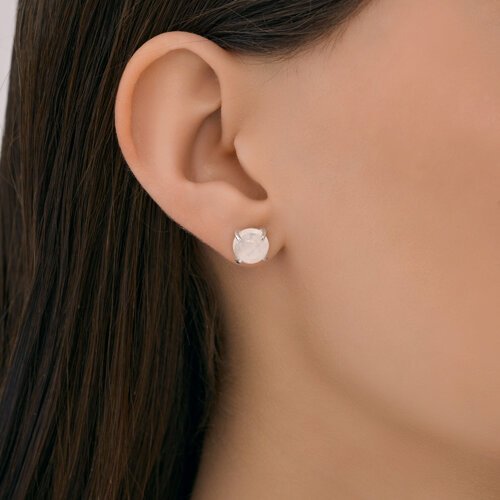 Пусеты Diamant 94-322-02384-2 вес 2.7 г серебро, кварц купить,NaN