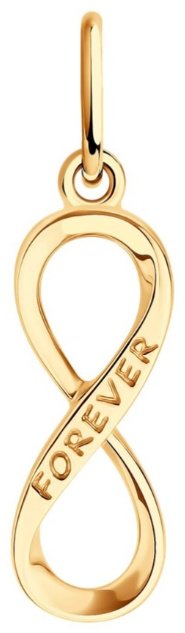 Подвеска Diamant 51-130-02815-1 (0,53 гр) вес 0.53 г золото, без вставок купить,NaN