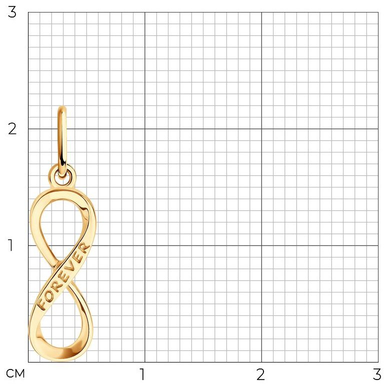 Подвеска Diamant 51-130-02815-1 вес 0.51 г золото, без вставок купить,NaN