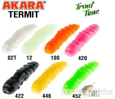 Мягкая приманка Akara Trout Time Termite T1/5-12-CH-F10 10 шт