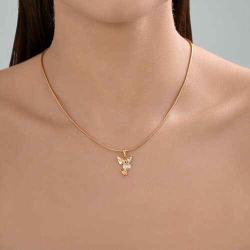 Подвеска Diamant 51-130-02901-1 вес 1.53 г золото, фианит купить,NaN