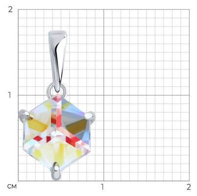 Подвеска Diamant 94-130-02383-4 вес 1 г серебро, нанокристалл купить,NaN