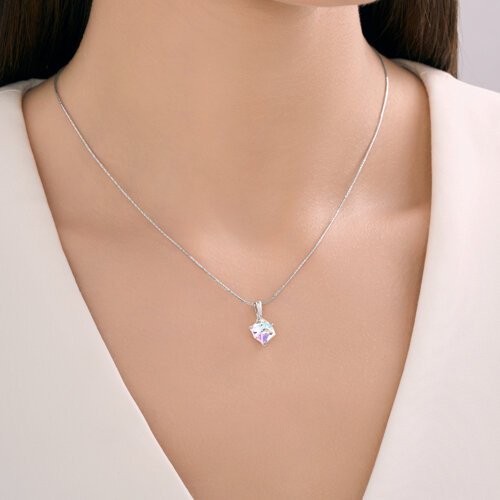 Подвеска Diamant 94-130-02383-4 вес 1 г серебро, нанокристалл купить,NaN