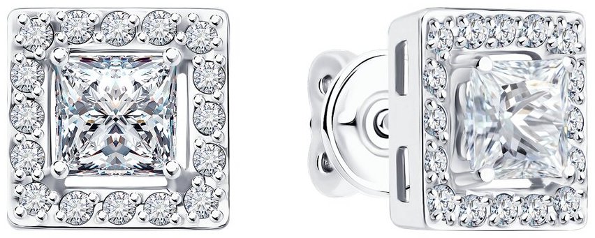 Пусеты Diamant 52-222-02701-1 вес 3.62 г золото, рубин купить,NaN