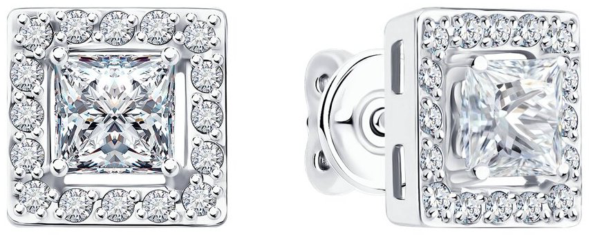 Пусеты Diamant 52-222-02701-1 вес 3.62 г золото, рубин купить,NaN