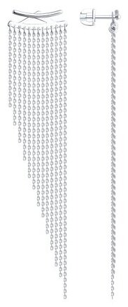 Пусеты SOKOLOV 94026732 вес 4.76 г серебро, без вставок купить,NaN