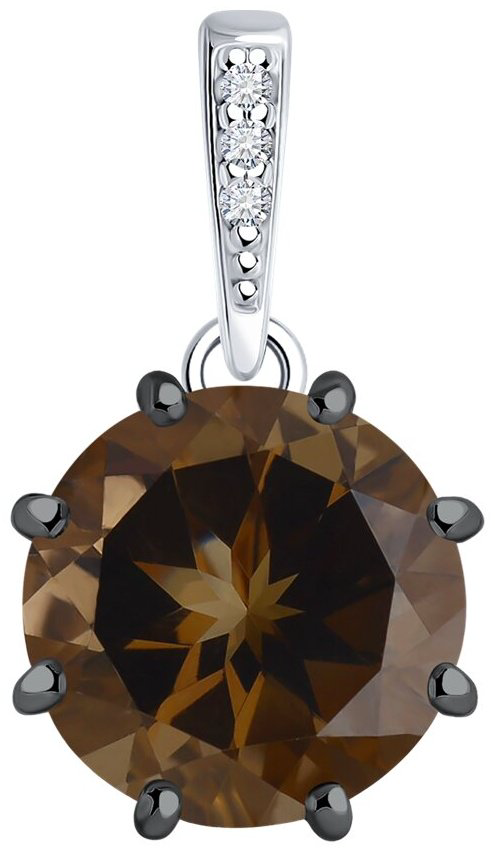Подвеска Diamant 94-330-02040-3 вес 1.13 г серебро, фианит купить,NaN