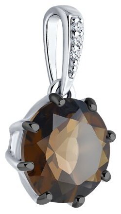 Подвеска Diamant 94-330-02040-3 вес 1.19 г серебро, фианит купить,NaN