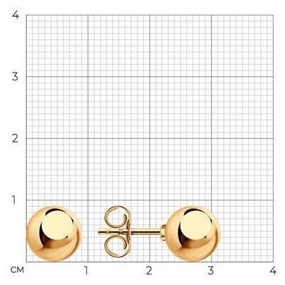 Пусеты Diamant 93-122-01482-1 вес 1.79 г серебро, без вставок купить,NaN