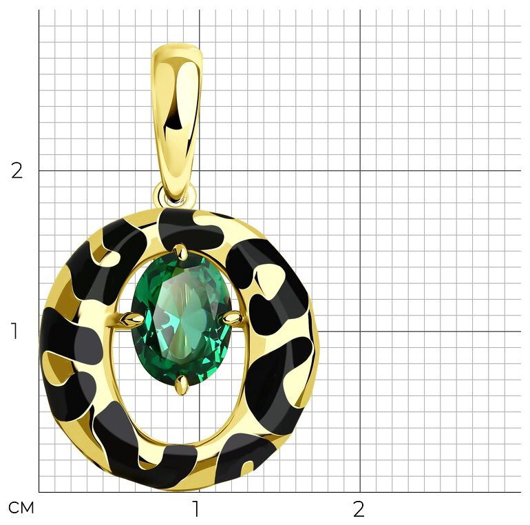 Подвеска Diamant 93-330-01668-1 вес 3.06 г серебро, ситалл купить,NaN