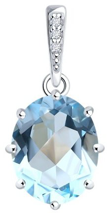 Подвеска Diamant 94-330-02054-1 вес 1.31 г серебро, фианит купить,NaN