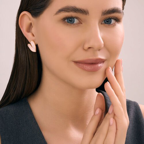 Пусеты Diamant 93-122-02341-2 вес 4.11 г серебро, эмаль купить,NaN