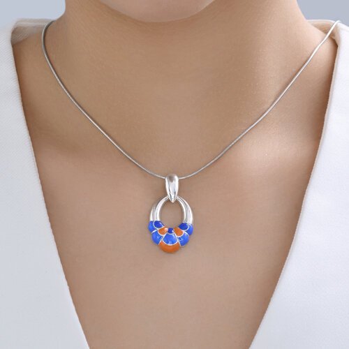 Подвеска Diamant 94-130-00031-1 вес 3.87 г серебро, эмаль купить,NaN