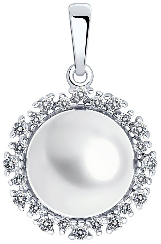 Подвеска Diamant 94-330-02678-1 вес 2.54 г серебро, фианит купить,NaN