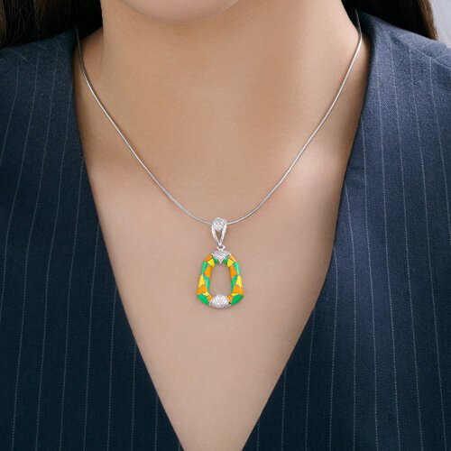 Подвеска Diamant 94-130-00041-1 вес 3.81 г серебро, эмаль купить,NaN