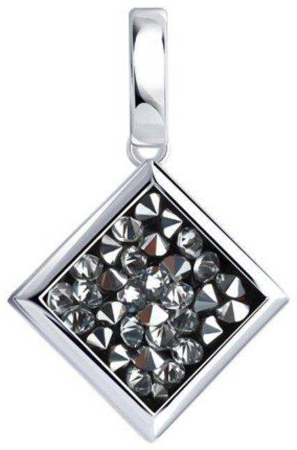 Подвеска Diamant 94-130-00098-1 вес 2.3 г серебро, кристалл купить,NaN