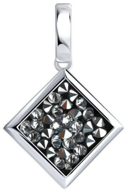 Подвеска Diamant 94-130-00098-1 вес 2.3 г серебро, кристалл купить,NaN