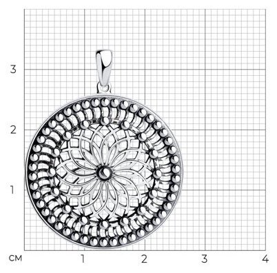 Подвеска Diamant 95-130-01112-1 вес 2.9 г серебро, без вставок купить,NaN