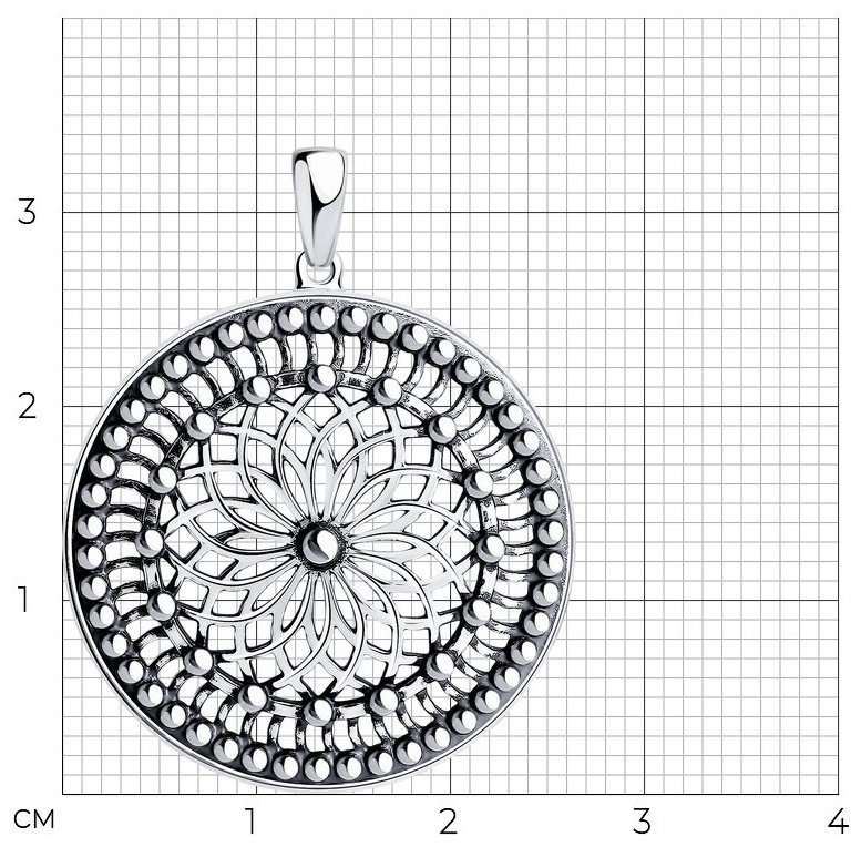 Подвеска Diamant 95-130-01112-1_2,89 вес 2.89 г серебро, без вставок купить,NaN